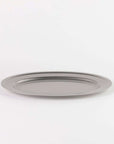 Vintage INOX oval plate made of durable 18-8 stainless steel with chic design, ideal for various occasions.