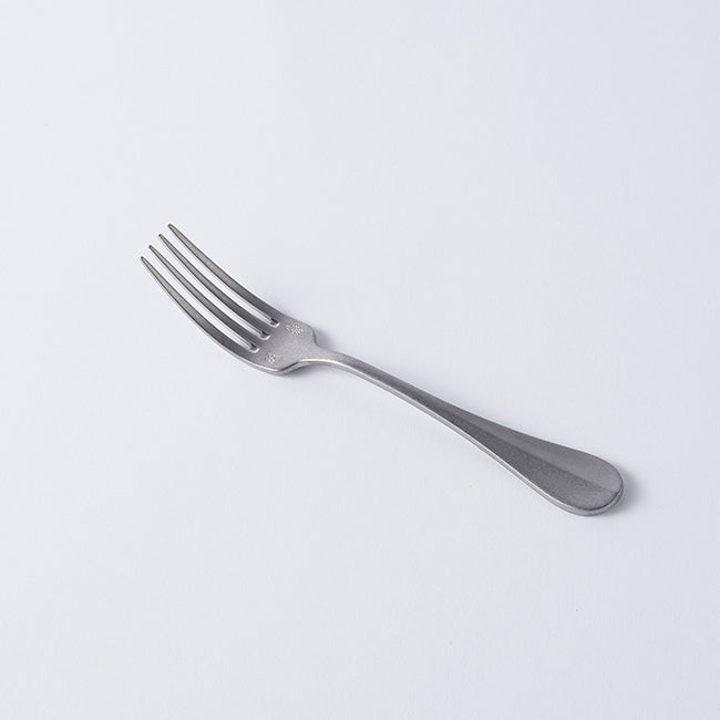 Vintage Inox Baguette Classic Series stainless steel fork on a white background, featuring a timeless design for versatile occasions.