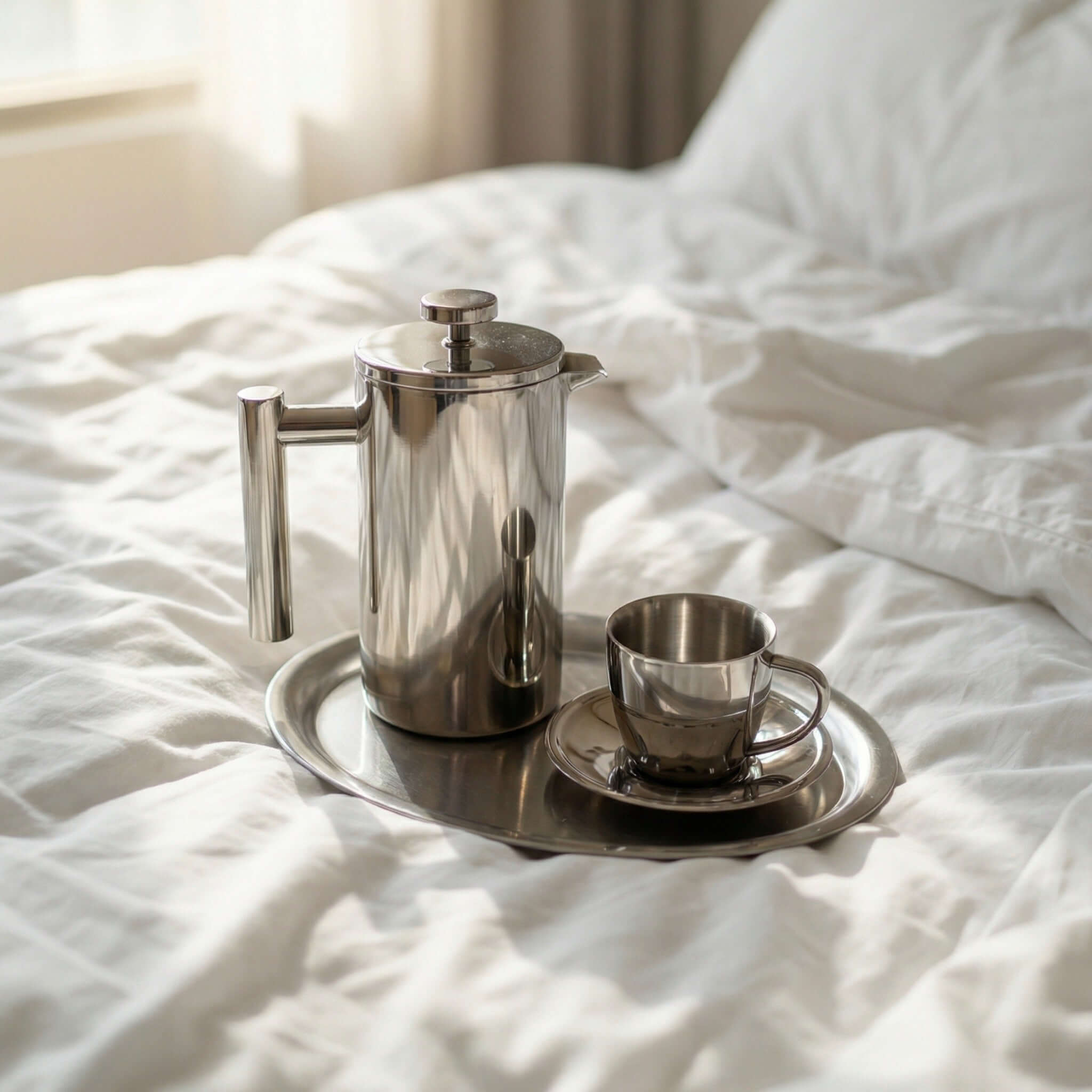 Morning Coffee Sets — Tray, Cup & French Press | LoveÉcru
