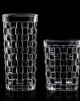Tessera Noir Verre mosaïque peint à la main