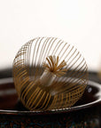 Close-up of the Artisan Bamboo Matcha Whisk prongs