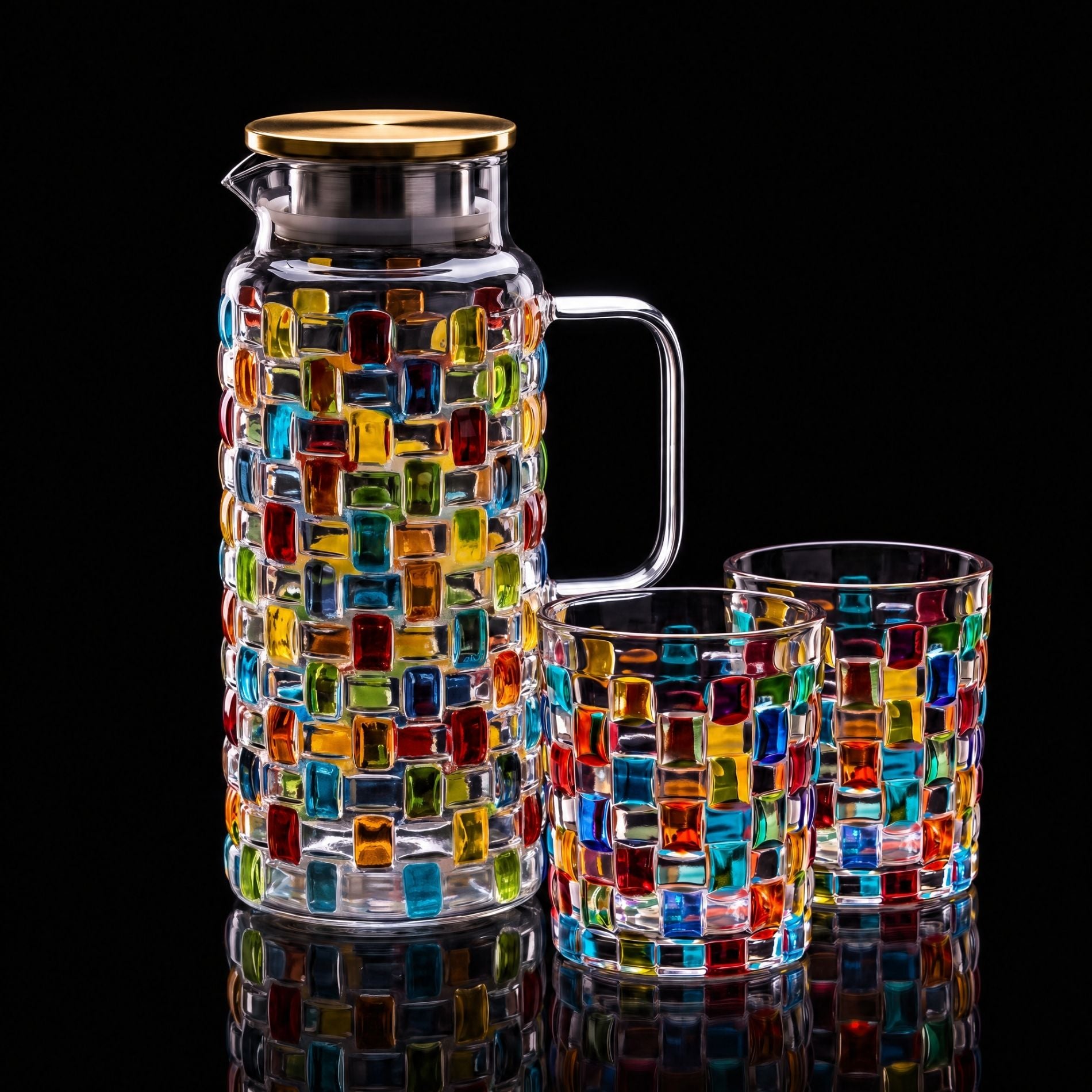 Tessera Servierset – Krug + 4 Gläser