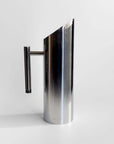 Stainless Steel Water Carafe 1.4 L with cylindrical handle, front view