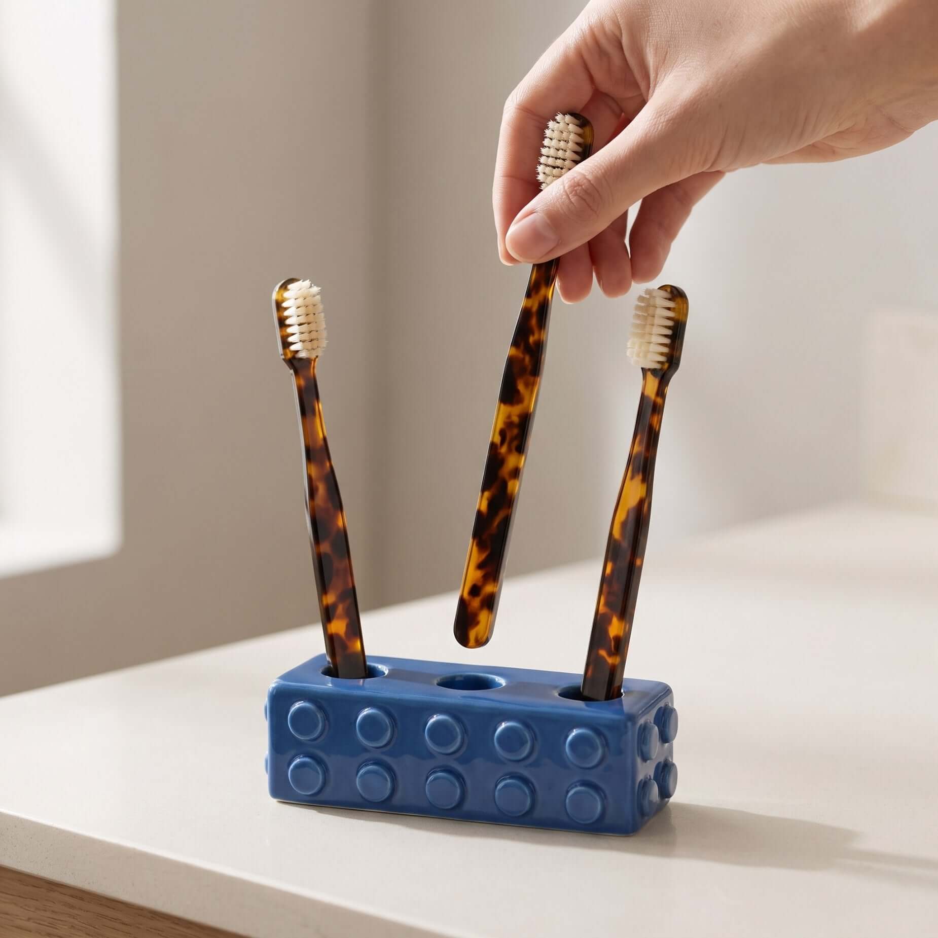 Bloc porte-brosse à dents