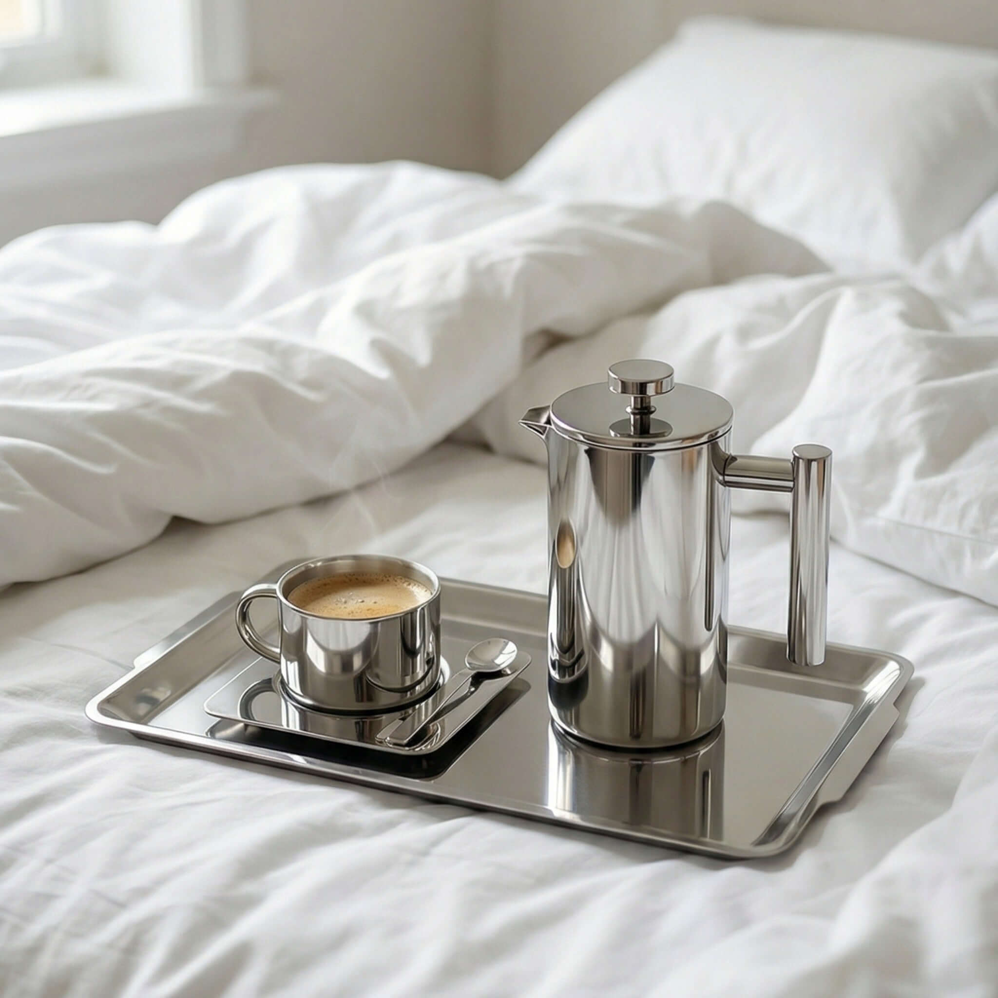 Morning Coffee Sets — Tray, Cup & French Press | LoveÉcru