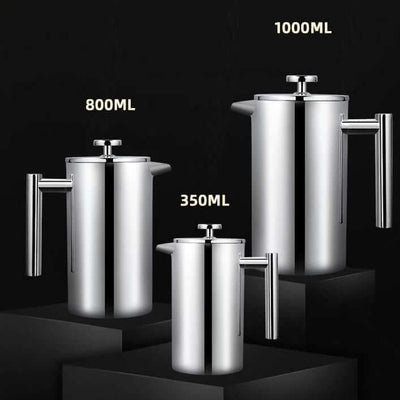 Press Pot Rang Double-Layer Stainless Steel French Press Pot – LoveÉcru