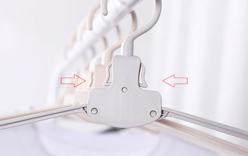 Folding Clothes Hanger with Wide Shoulder Design