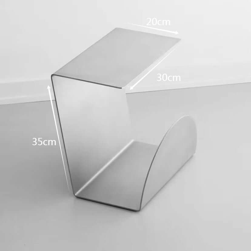 Bauhaus Steel Accent Table &amp; Magazine Holder