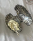Vintage Shell-Shaped Silver Trinket Case
