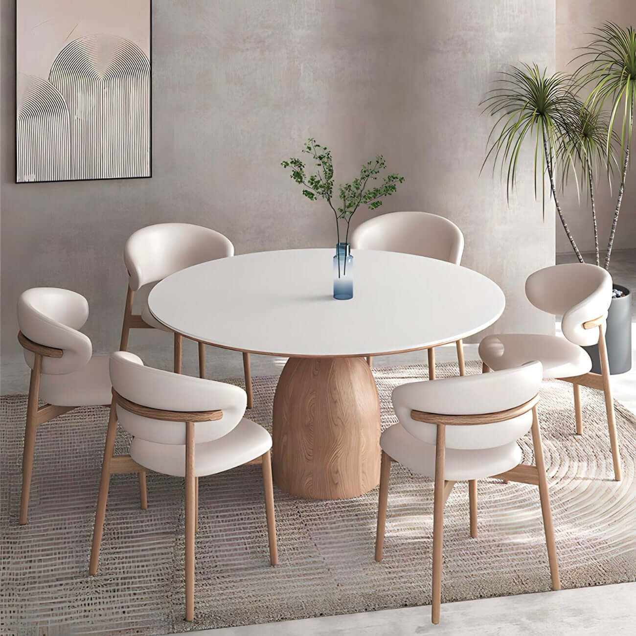 Solid Wood Round Table