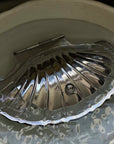 Vintage Shell-Shaped Silver Trinket Case
