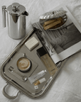 Spring Bundle with the free French press beside the Signature tray