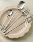 Minimalist Stainless Steel Flatware Set - Set of two