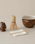 Hand-Glazed Matcha Ritual Set in Tranquil Brown
