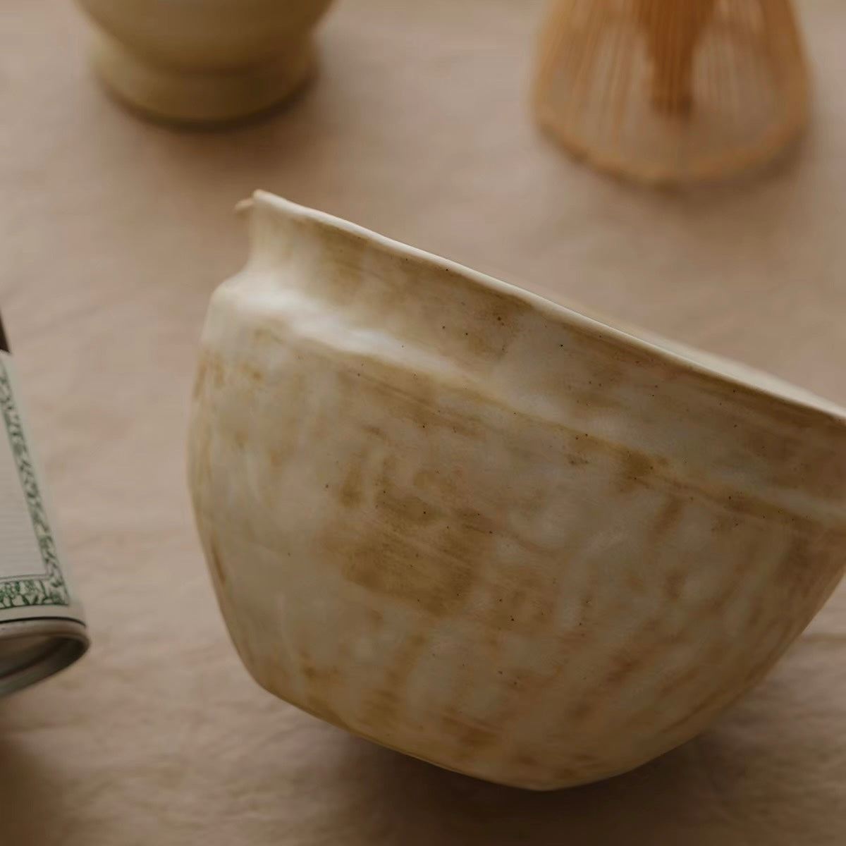 Ensemble rituel Matcha émaillé à la main