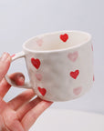 Hand-Painted Love Coffee Mug