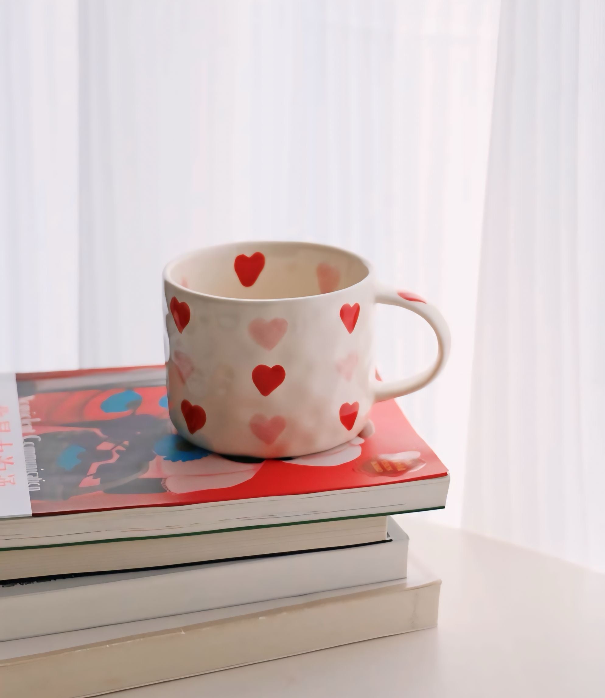 Hand-Painted Love Coffee Mug