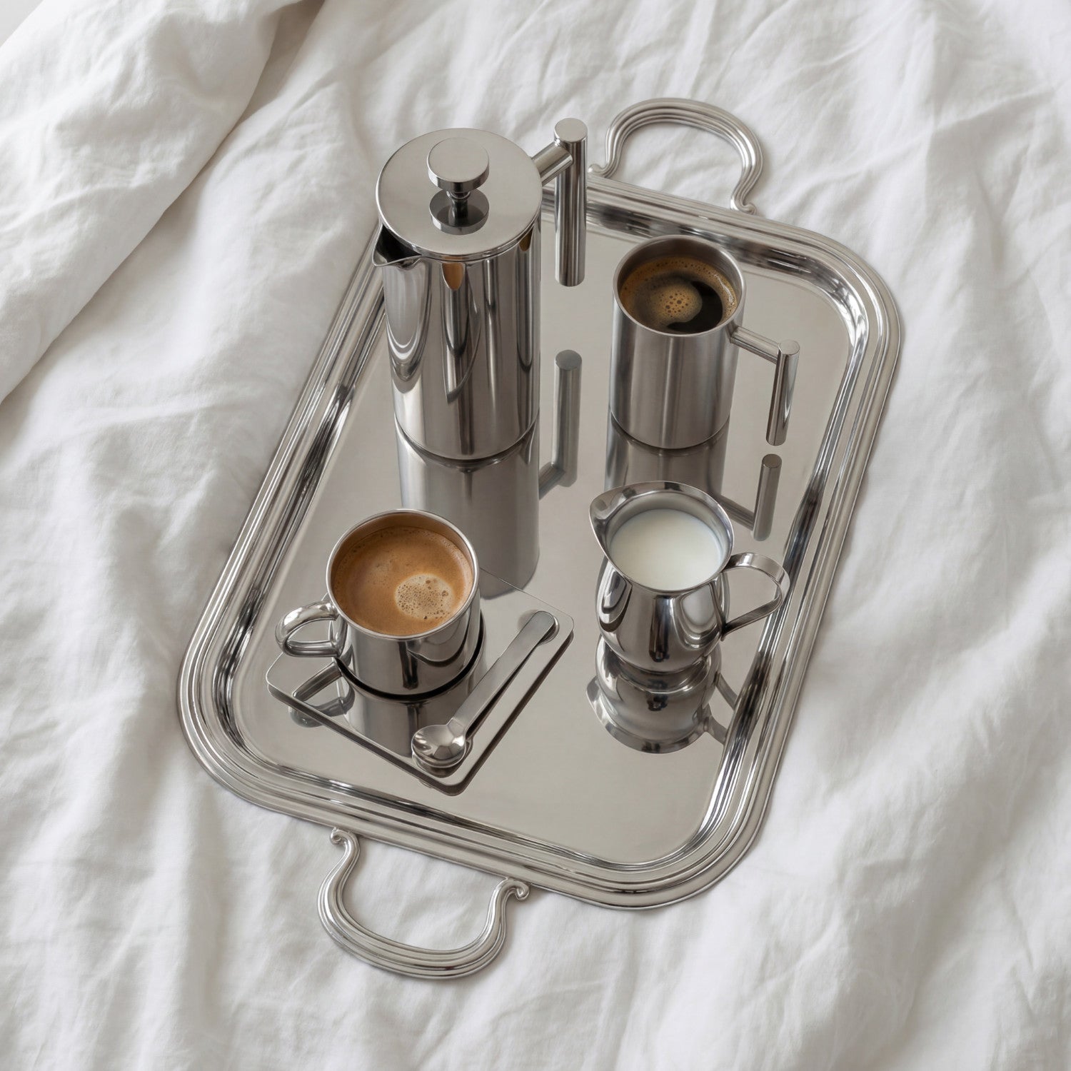 시그니처 스테인리스 스틸 서빙 트레이