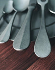 Close-up of VINTAGE INOX Baguette Classic Series Cutlery, showcasing elegant, timeless design and accented handle for versatile occasions.