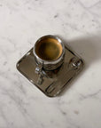 이탈리아 스타일의 스틸 Expresso 커피 컵 및 접시