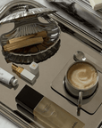 Spring Bundle tray with coffee, shell case and perfume bottle