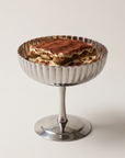 Fluted Dessert Coupe with tiramisu