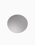 Sculpt Coaster, circle shape in brushed stainless steel