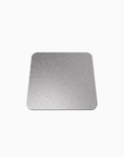 Sculpt Coaster, square shape in brushed stainless steel