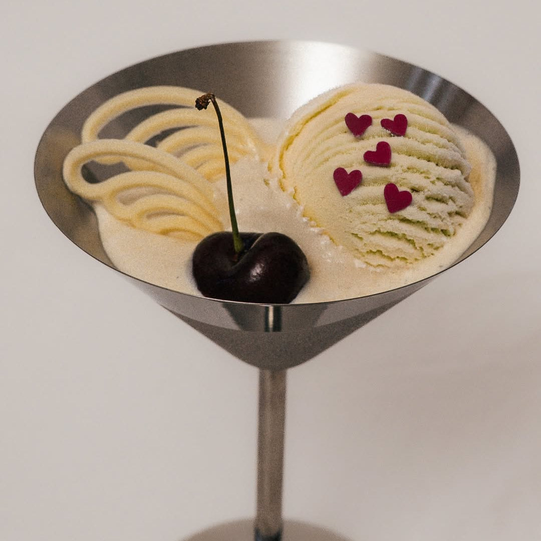 طقم من كأسين من الفولاذ المقاوم للصدأ لكأس مارتيني