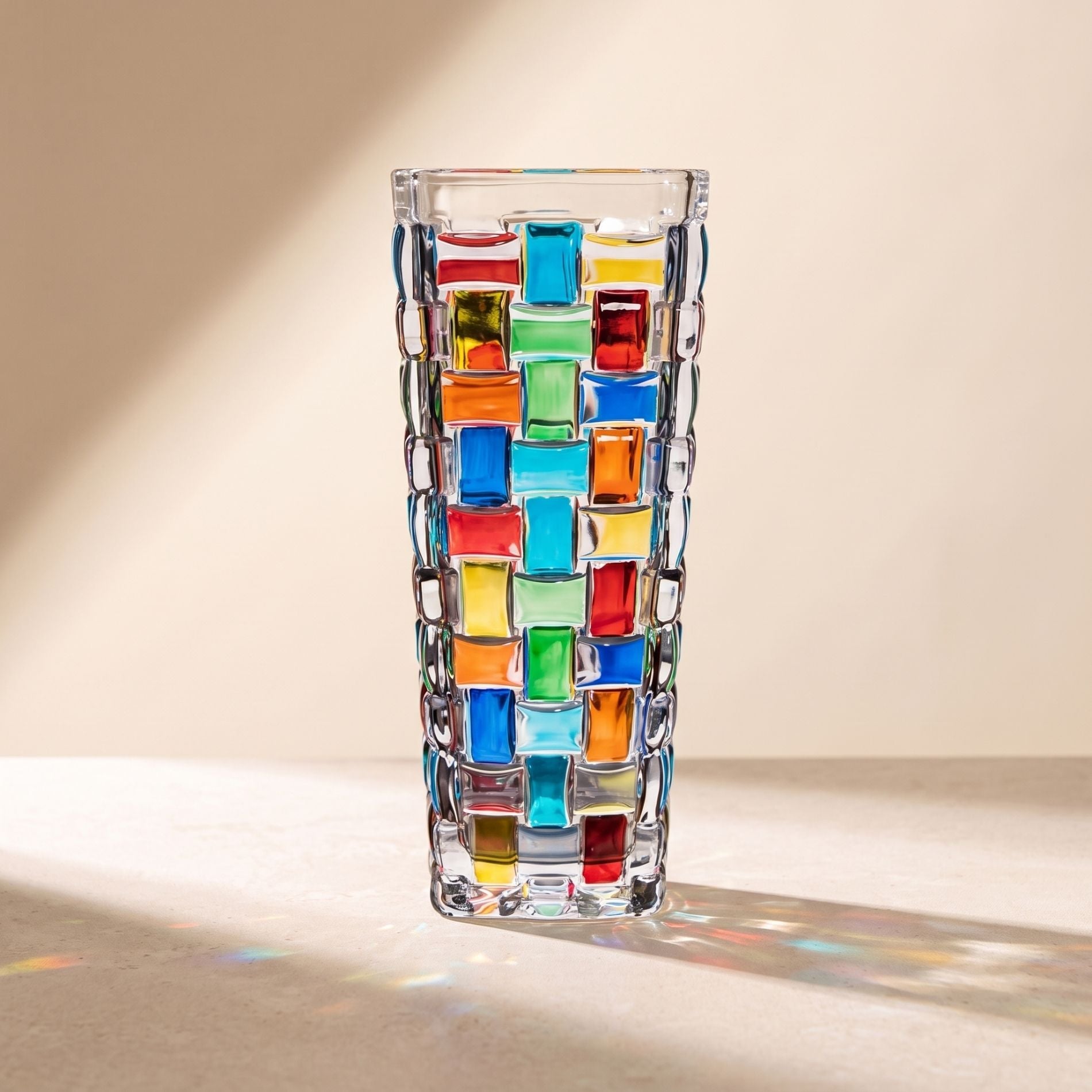 Tessera Hand-Painted Mosaic Vase