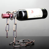 Porte-bouteille de vin à chaîne