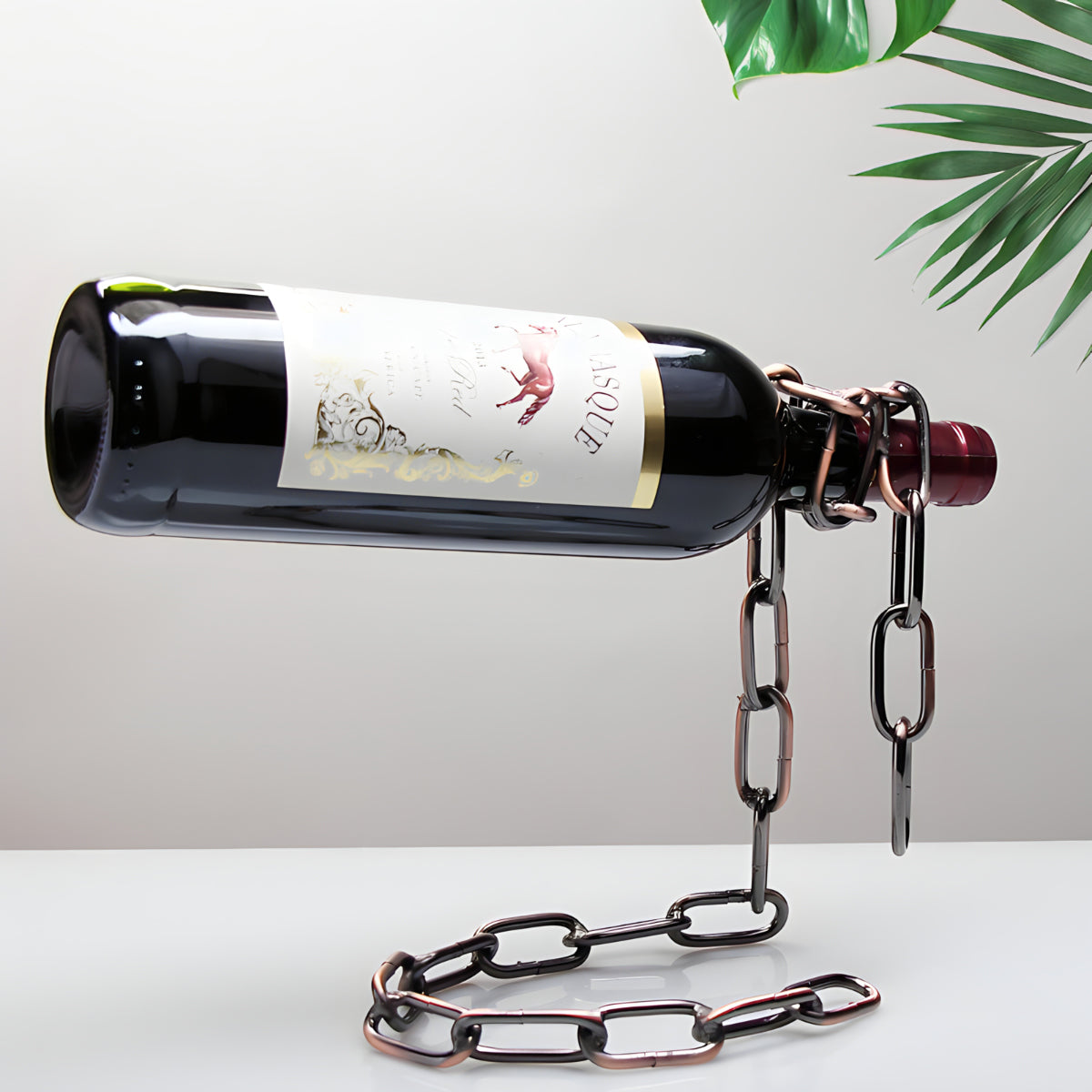 Portabottiglie da vino a catena