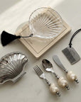 Ocean Bundle: Lumière shell dish, shell trinket case, Shoreline cutlery and metal comb