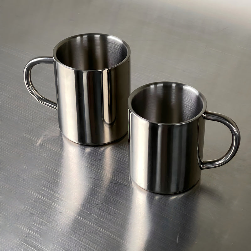 Double-Layer Glossy Stainless Steel Cups – LoveÉcru
