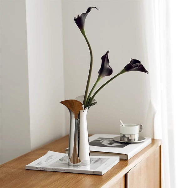 Vase Tulipe en acier
