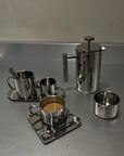 Stainless Steel French Press Coffee Pot Double-Layer Insulation (Mirror)