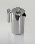Mirror-finish stainless steel French press from the Morning Reflection Set