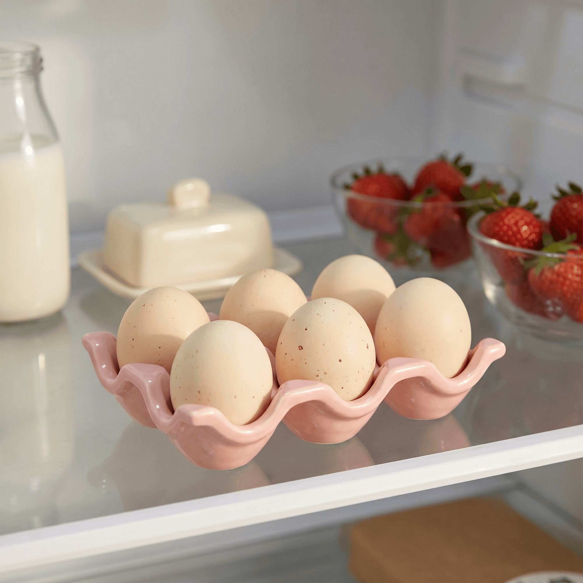 Ceramic Wavy Egg Tray