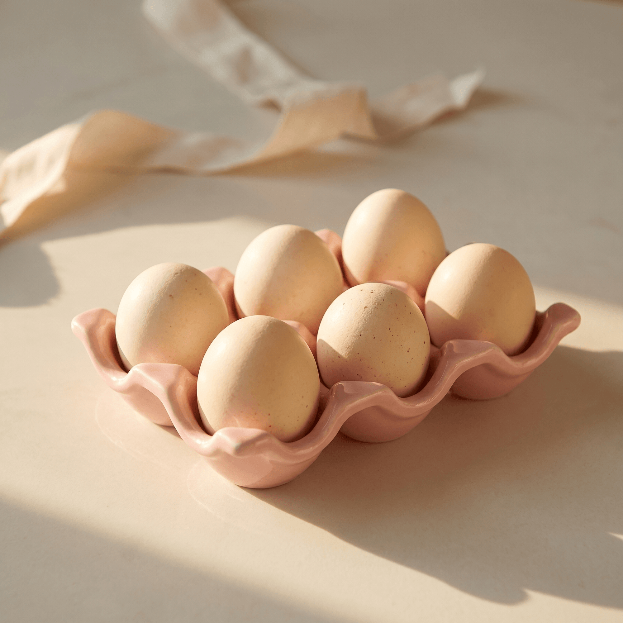 Ceramic Wavy Egg Tray