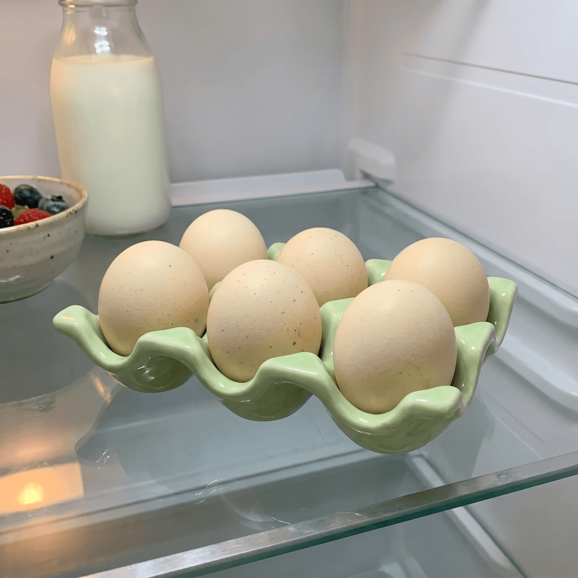 Ceramic Wavy Egg Tray