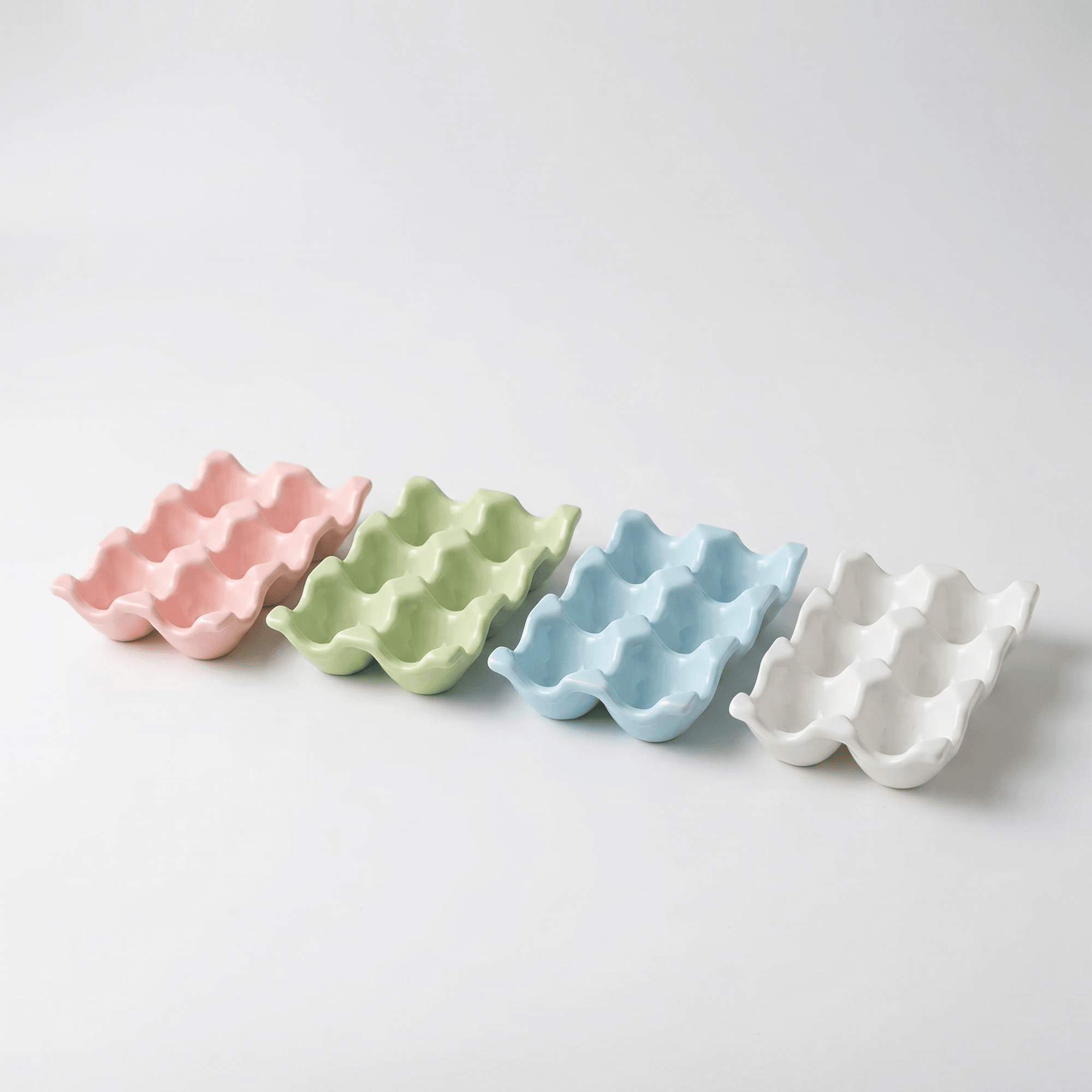 Ceramic Wavy Egg Tray