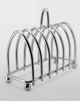 Stainless Steel Toast Holder, six-slice arched toast rack in mirror finish