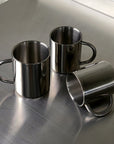 더블 레이어 광택 스테인레스 스틸 컵
