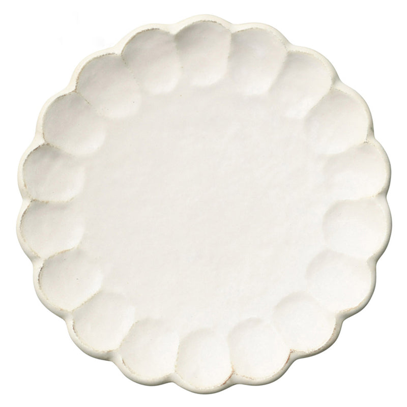 RINKA PLATE 27CM - Kaneko Kohyo Porcelain Plate LoveÉcru