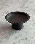 Elegant Tall Plate by Yoshida Pottery on a marble surface, featuring nature-inspired design, ideal for enhancing table settings.
