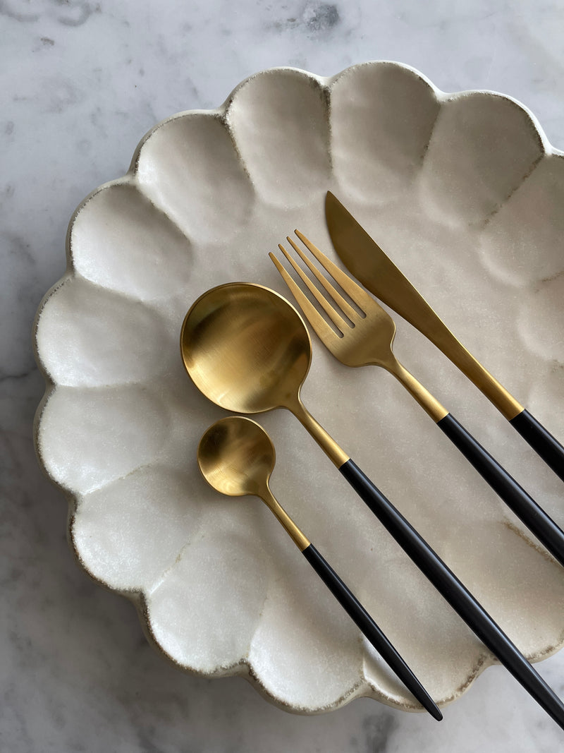 Elegant Mate Gold Cutlery Set - LoveÉcru Cutlery LoveÉcru