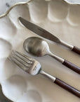 Elegant Rosewood cutlery set - SALUS Cutlery LoveÉcru
