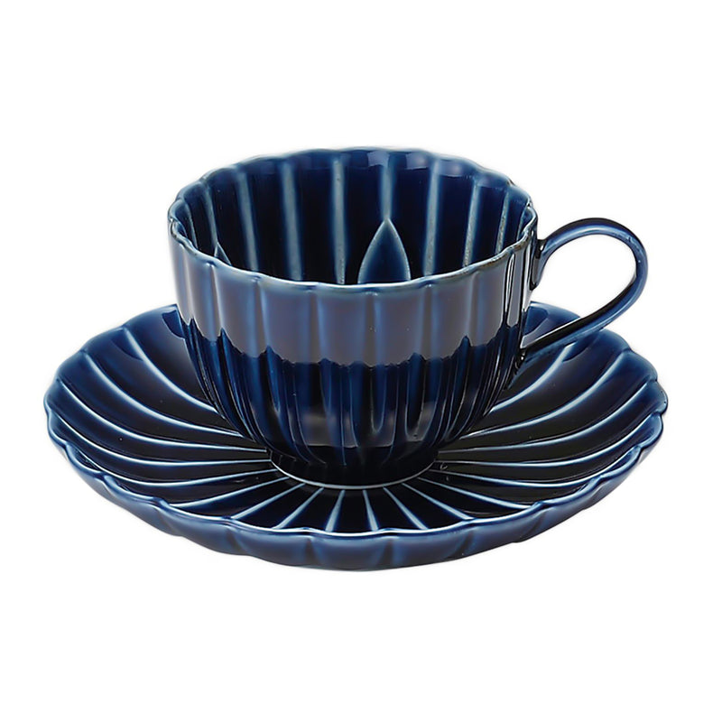 Giyaman Coffee Cup & Saucer - Kaneko Kohyo Porcelain Mug LoveÉcru