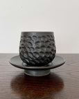 Shinogi Cup and Saucer Set from Yoshida Pottery Collection with nature-inspired design by ceramist Masakazu Yoshida.