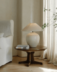 Egg Shaped Clay Pot Table Lamp - LoveÉcru Home Home LoveÉcru